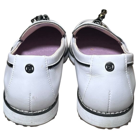FootJoy Sandy Women's Golf Shoes 8.5 Medium Style 92383, White/Black. Like New - Picture 9 of 16